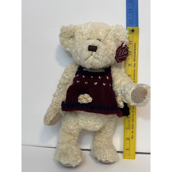 Dan Dee Collectors Choice 100th Anniversary Girl Teddy Bear Plush Jointed 12” - Picture 7 of 9